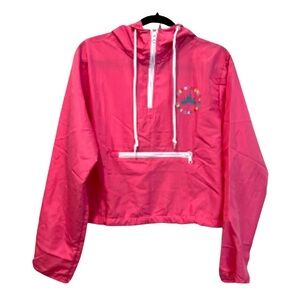 Disney Parks “Dose of Disney” Windbreaker Pull Over Jacket Crop Hooded